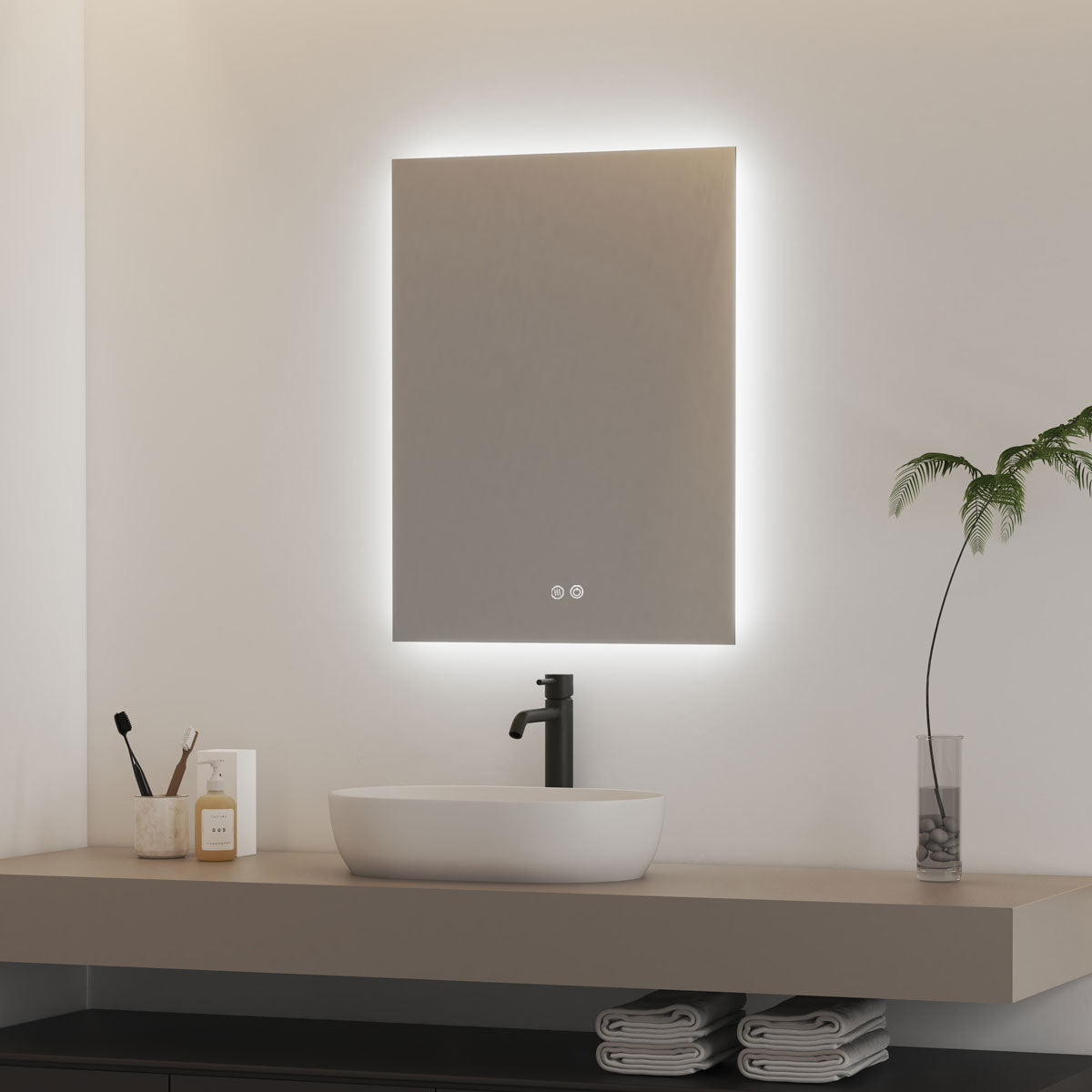 Badrumsspegel Imfri LED 60x80 cm Tenfors Verona