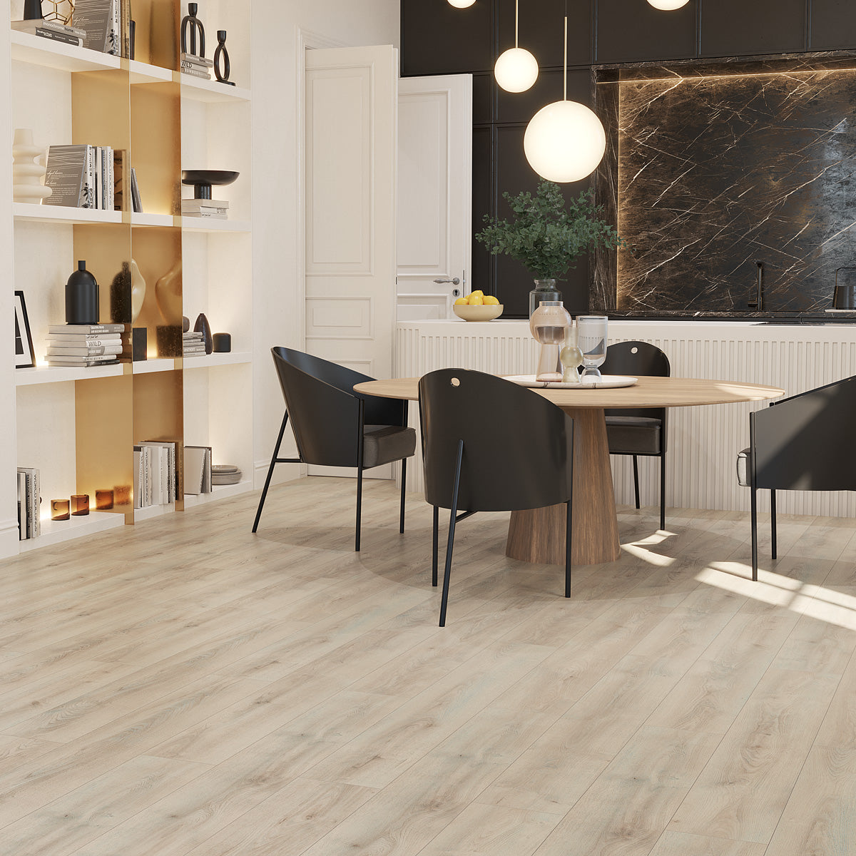 Laminatgolv Oak Beige 8 mm, 1-stav