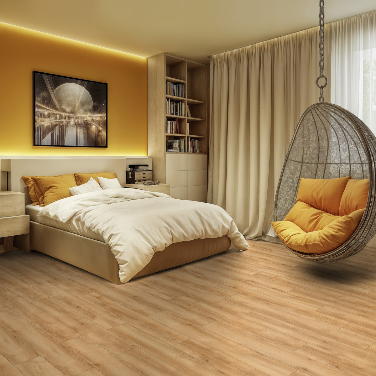 Provbit Laminatgolv Oak Brown 8 mm, 1-stav