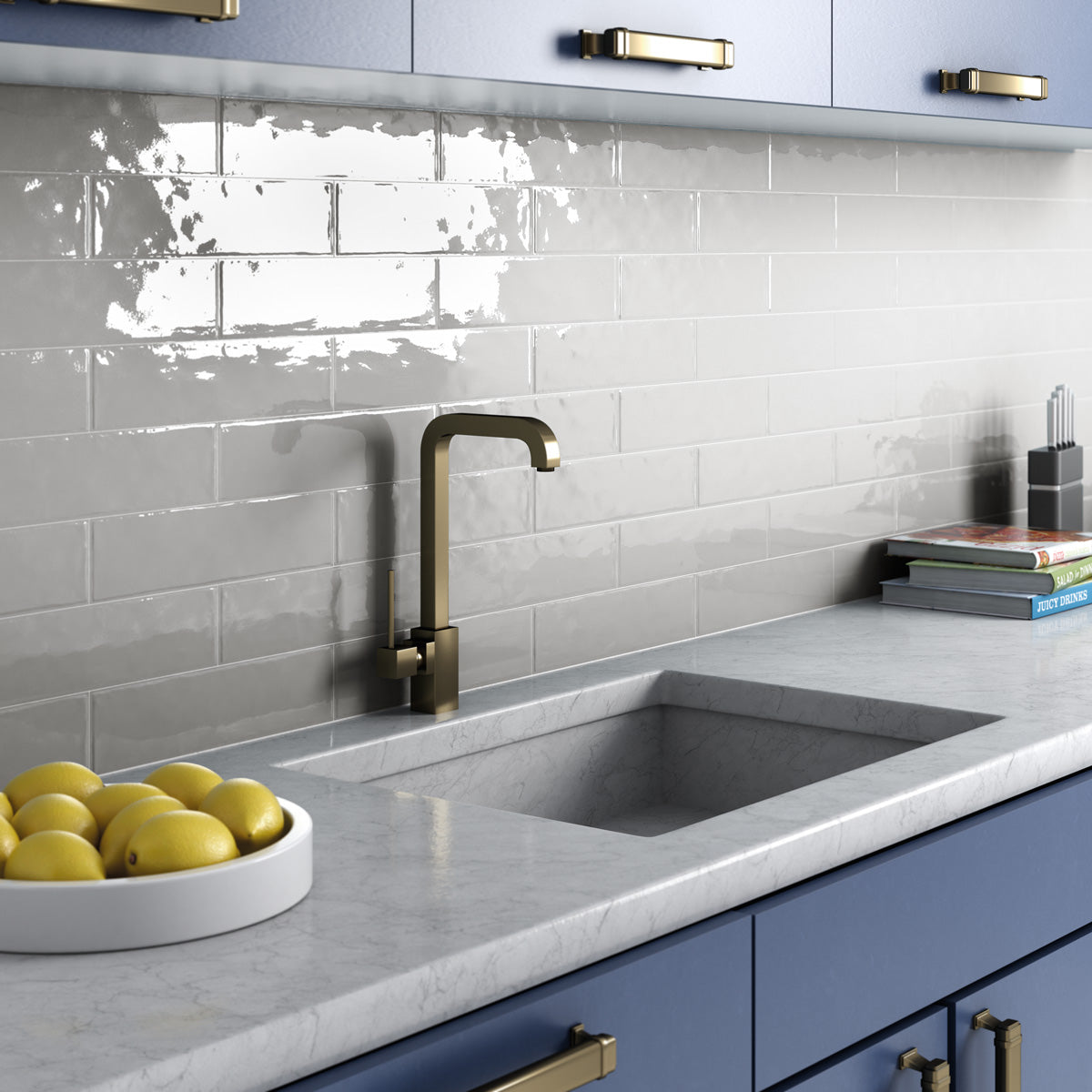 Kakel Casita Light Grey Blank 7,5x30