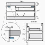 Kommod 80 cm Tenfors Norell Vit Matt