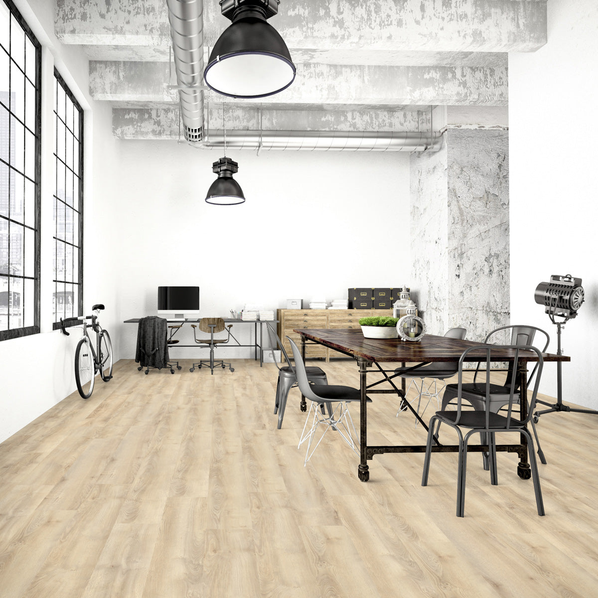 Provbit Laminatgolv Oak Beige 8 mm, 1-stav