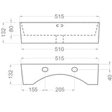 Badrumsmöbel Set Tenfors Smidig 50 cm Vit Blank