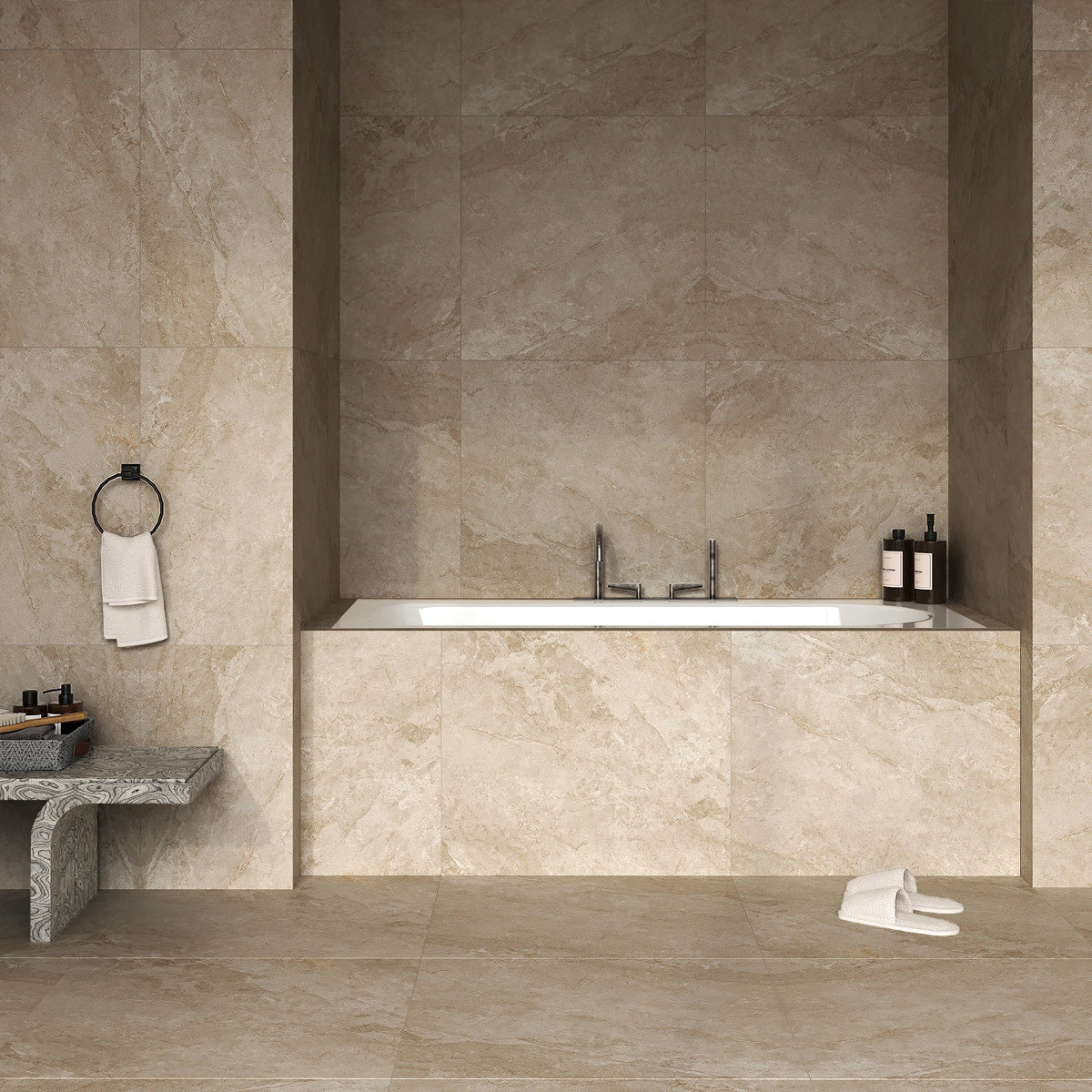 Provbit Klinker Marais Beige Marmor Matt 60x60