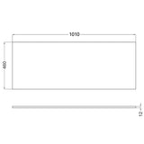 Bänkskiva Solid Surface Tenfors 100x45 cm Vit Matt