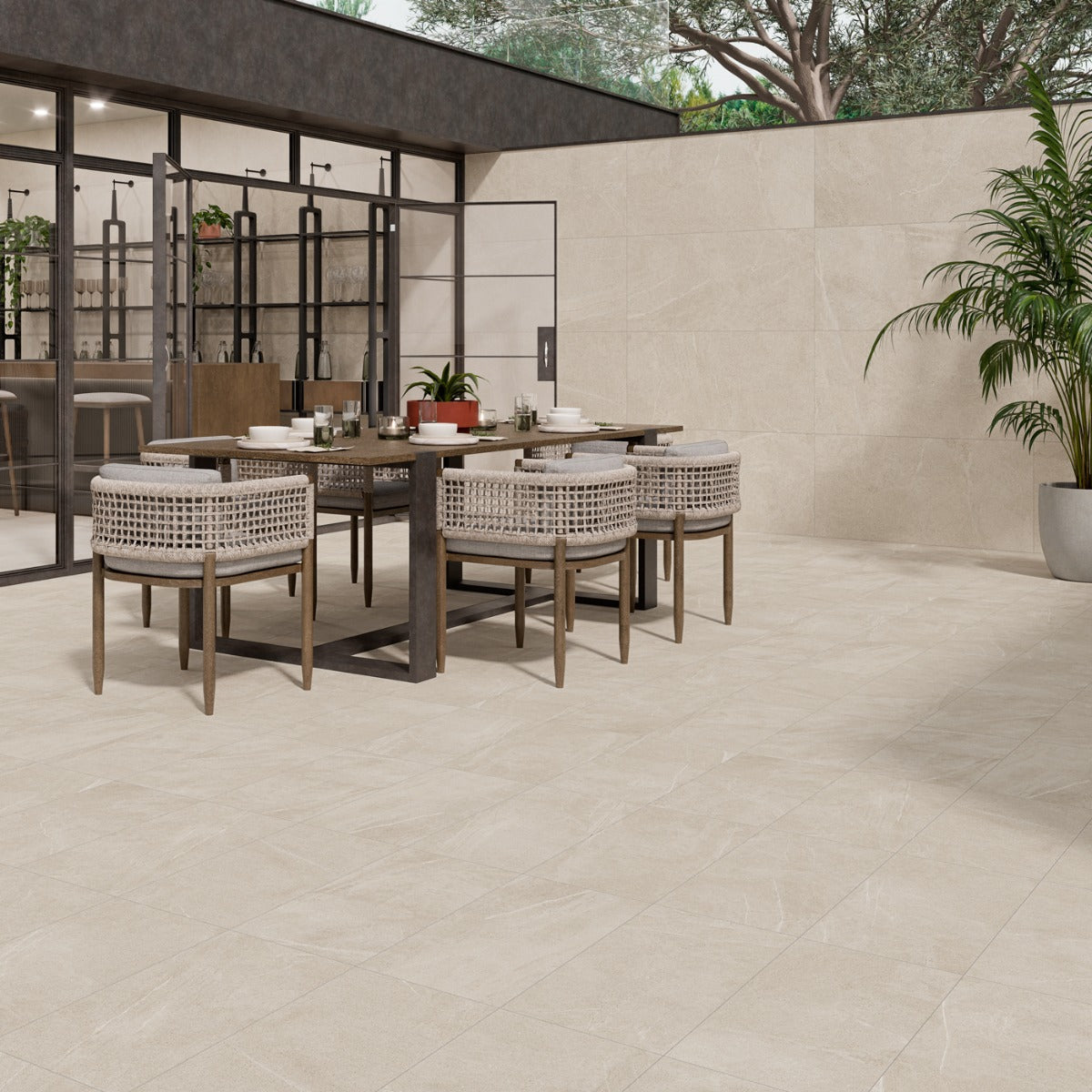 Provbit Klinker Bellevue Ivory Marmor Matt 120x120