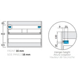 Kommod & Tvättställ 80 cm Tenfors Viken Vit Matt