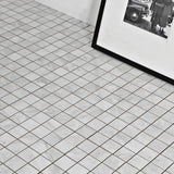 Mosaik Silke Gris Marmor Blank