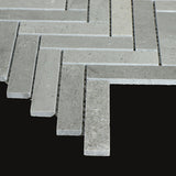 Mosaik Marmor Fishbone Stone Grey