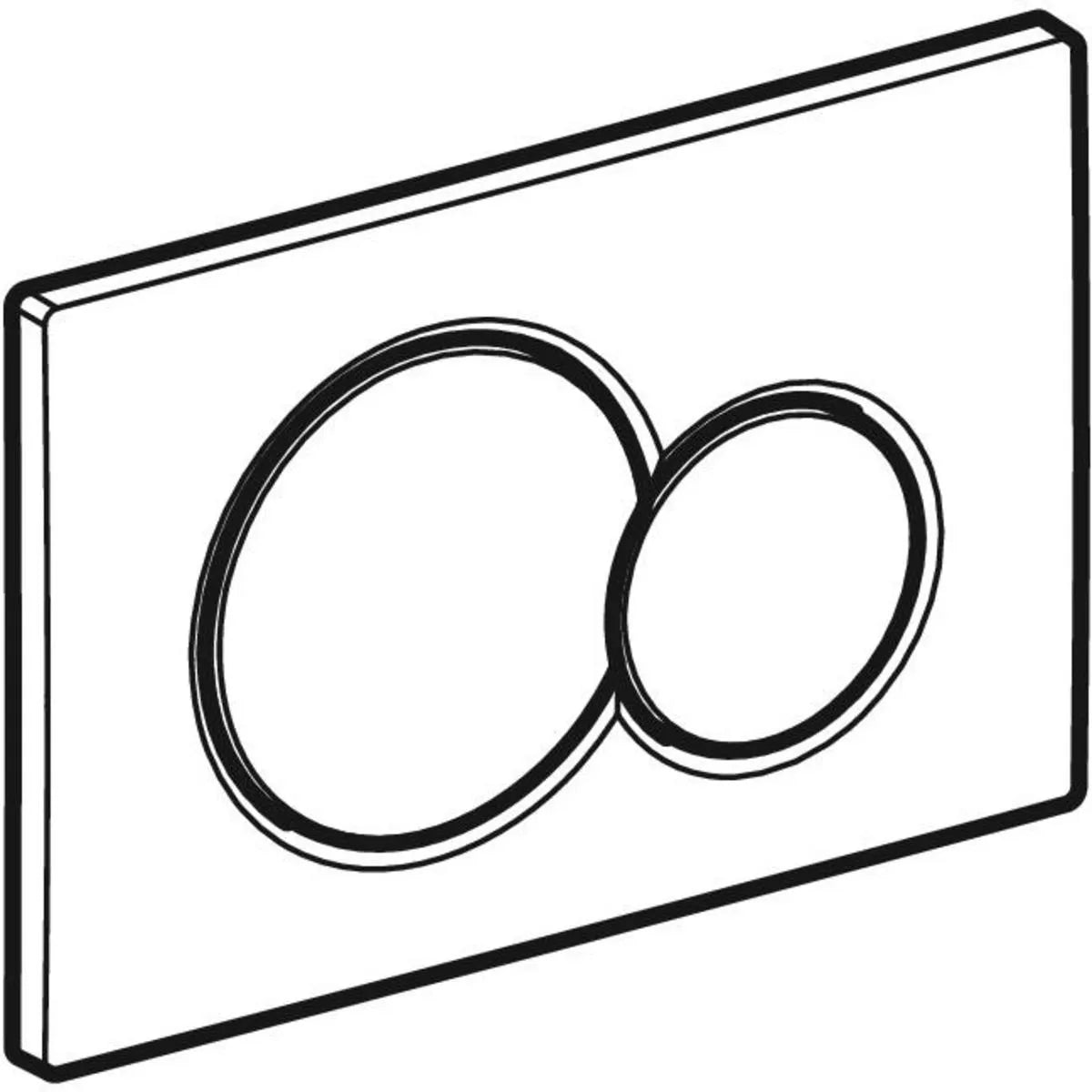 Spolknapp Geberit Sigma 01 Krom