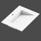 Swatch för Tvättställ Solid Surface Tenfors Flow 60 cm Vit Matt