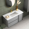 Tvättställ Solid Surface Tenfors Flow 100 cm Vit Matt